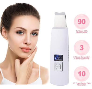 Professional Ultrasonic Skin Scrubber - Deep Cleansing & Spa