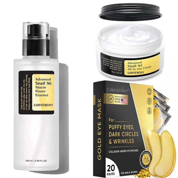 Snail Mucin Skincare Set - Hydrating & Repairing